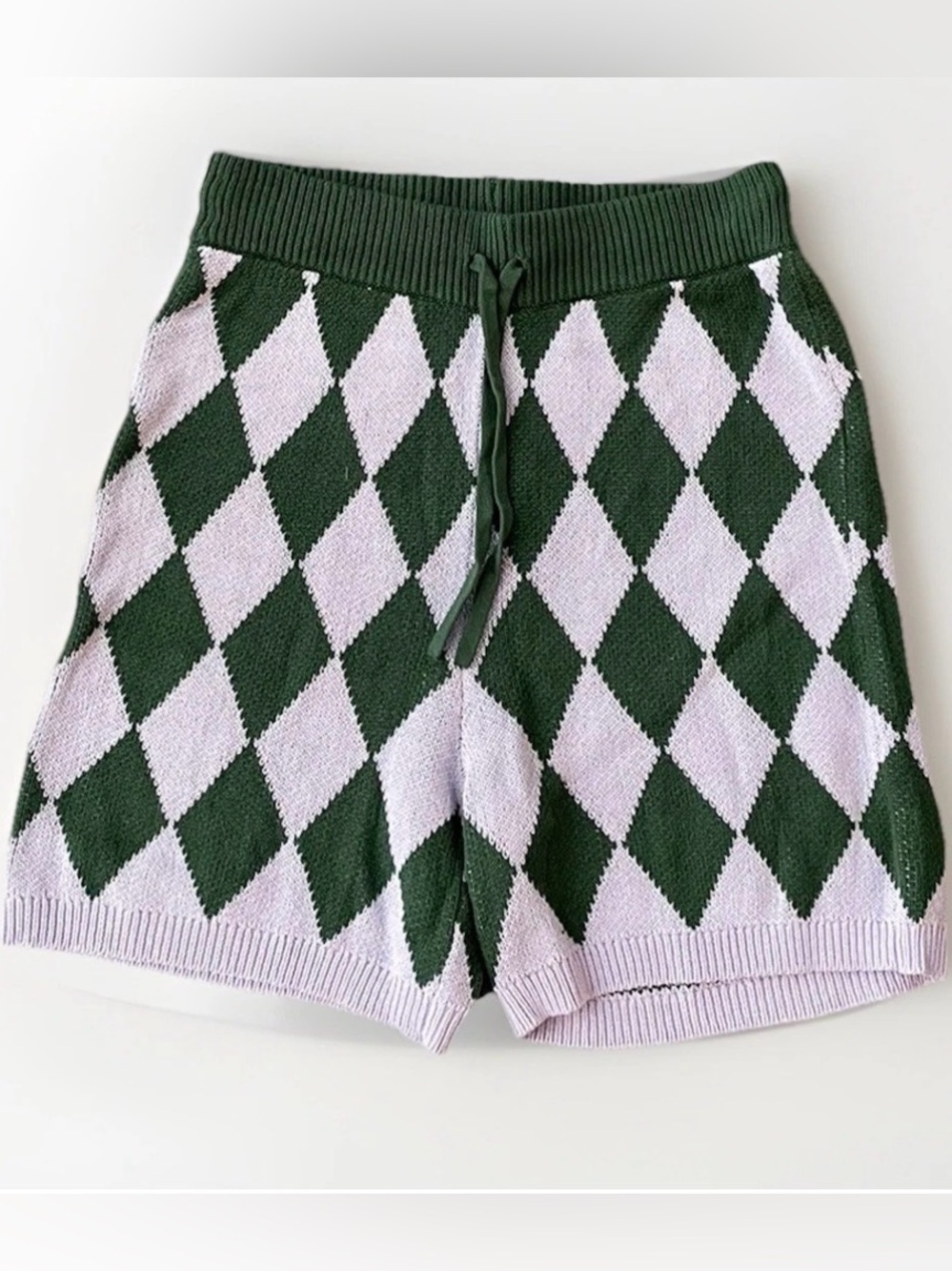 Bp. Be Proud By Bp. Gender Inclusive Pride Argyle Sweater Shorts In Green Purple